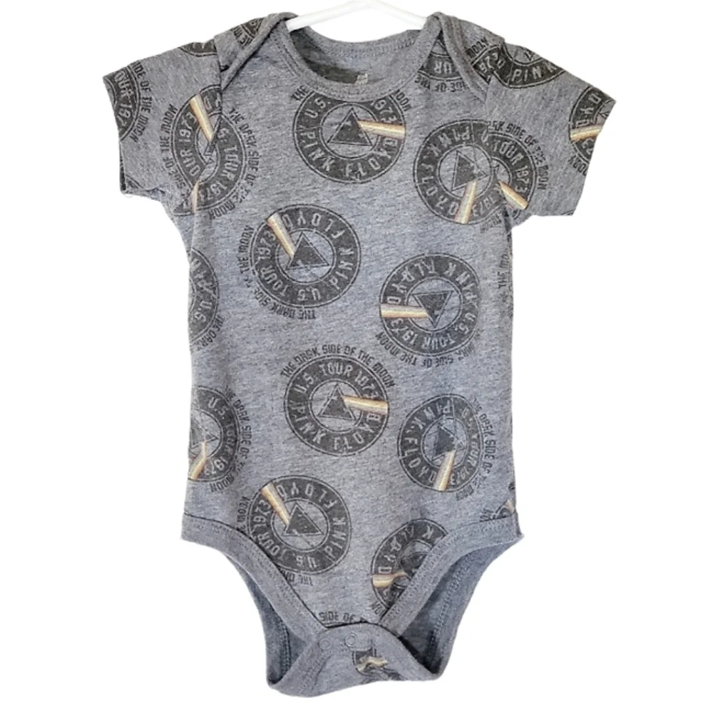 K1274 * Pink Floyd Dark Side of the Moon Graphic Bodysuit Size 12M
